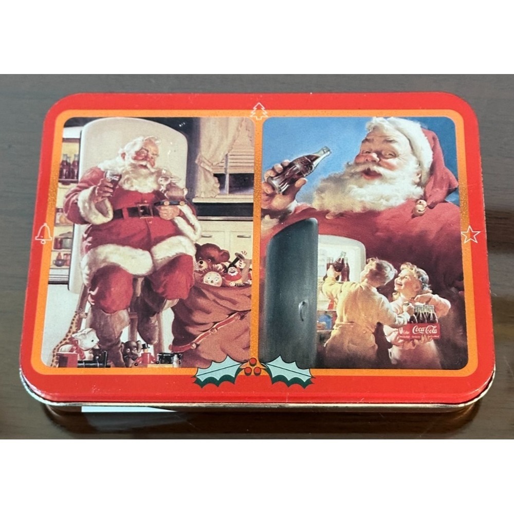 Coca Cola Nostalgia Playing Cards 2 Decks In Collectible Tin